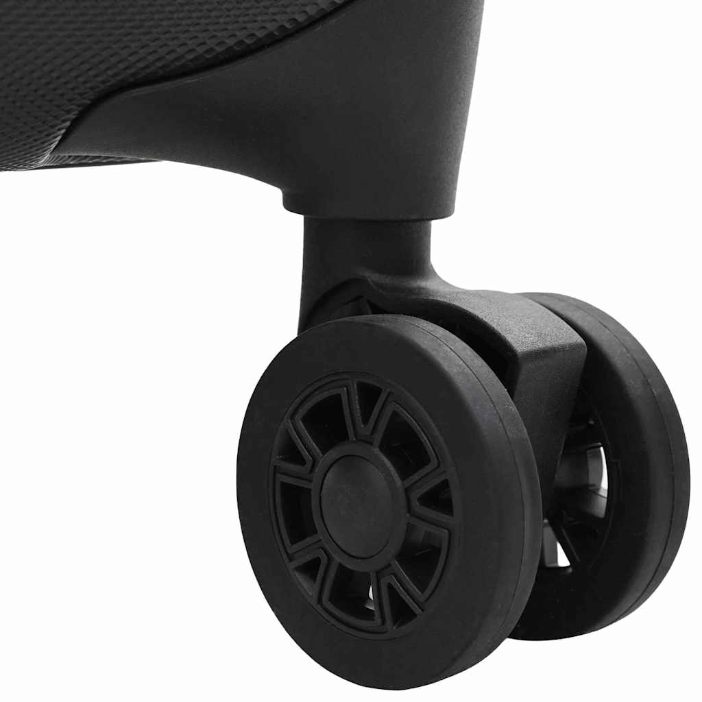 vidaXL Koffer mit Schloss Schwarz 34 x 23 x 55,5 cm ABS Kunststoff