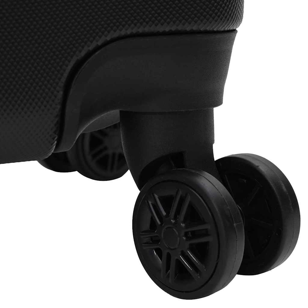 vidaXL Koffer mit Schloss 3 pcs Schwarz 50 x 31 x 78 cm ABS Kunststoff