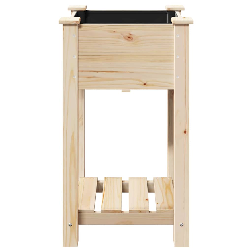 vidaXL Garten-Pflanzgefäß mit Regal Beige 45 x 45 x 76,5 cm