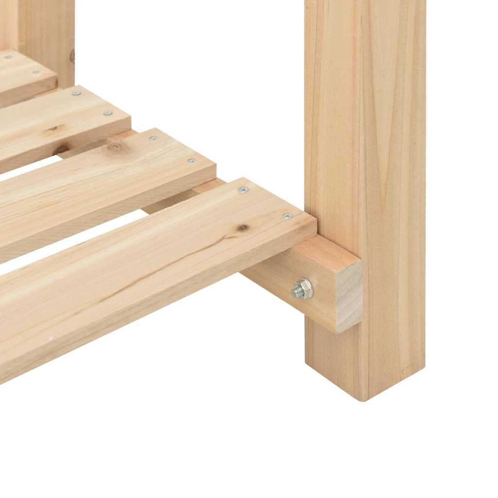 vidaXL Garten-Pflanzgefäß mit Regal Beige 45 x 45 x 76,5 cm