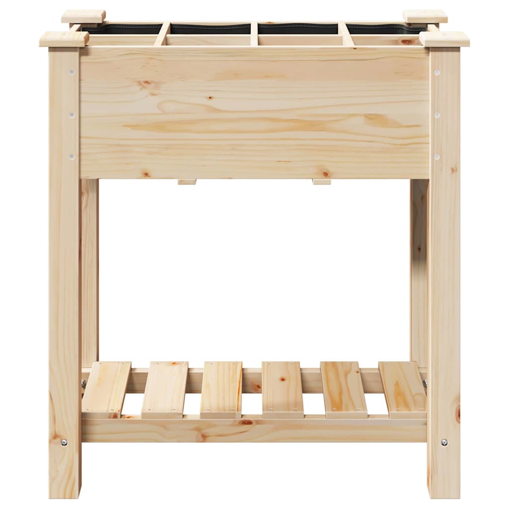 vidaXL Garten-Pflanzgefäß mit Regal Beige 71 x 37 x 76,5 cm