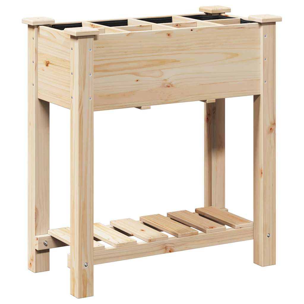 vidaXL Garten-Pflanzgefäß mit Regal Beige 71 x 37 x 76,5 cm