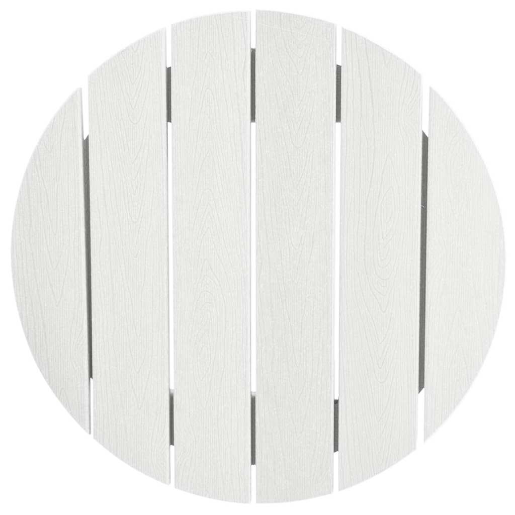 vidaXL Bartisch Weiß 55 x 55 x 107 cm Polyethylen