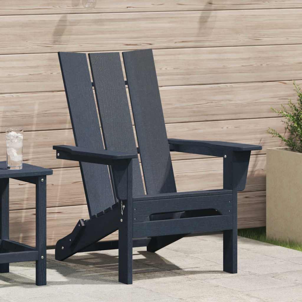 vidaXL Klappbarer Adirondack-Stuhl Weiß 80,5 x 74,5 x 92 cm HDPE