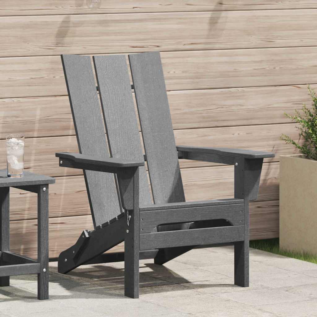 vidaXL Klappbarer Adirondack-Stuhl Weiß 80,5 x 74,5 x 92 cm HDPE