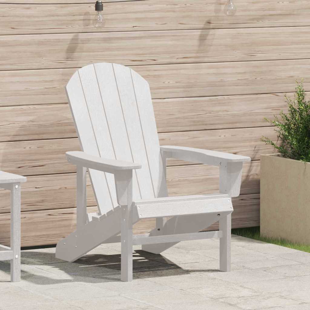 vidaXL Adirondack-Stuhl Weiß 82 x 74 x 92 cm HDPE