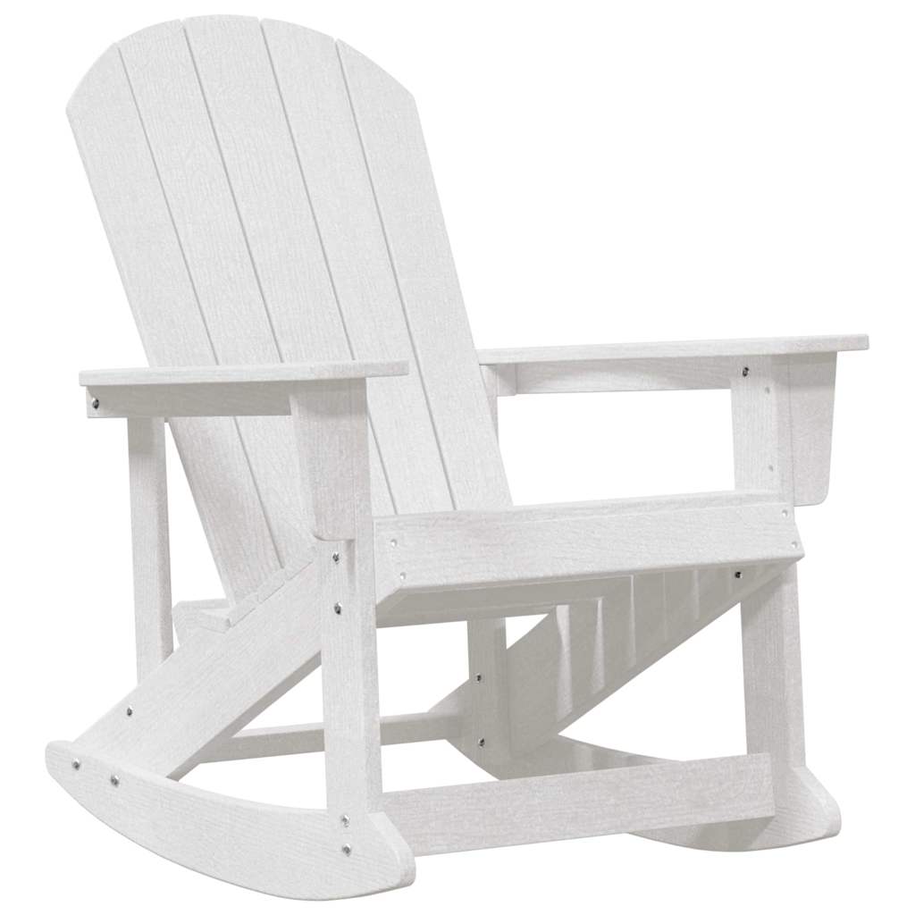 vidaXL Adirondack-Schaukelstuhl Weiß 92 x 73,5 x 92 cm HDPE