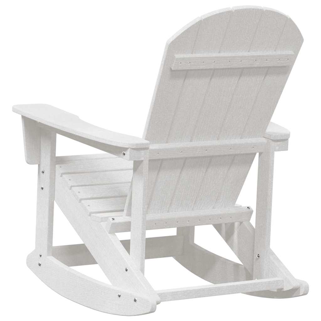 vidaXL Adirondack-Schaukelstuhl Weiß 92 x 73,5 x 92 cm HDPE