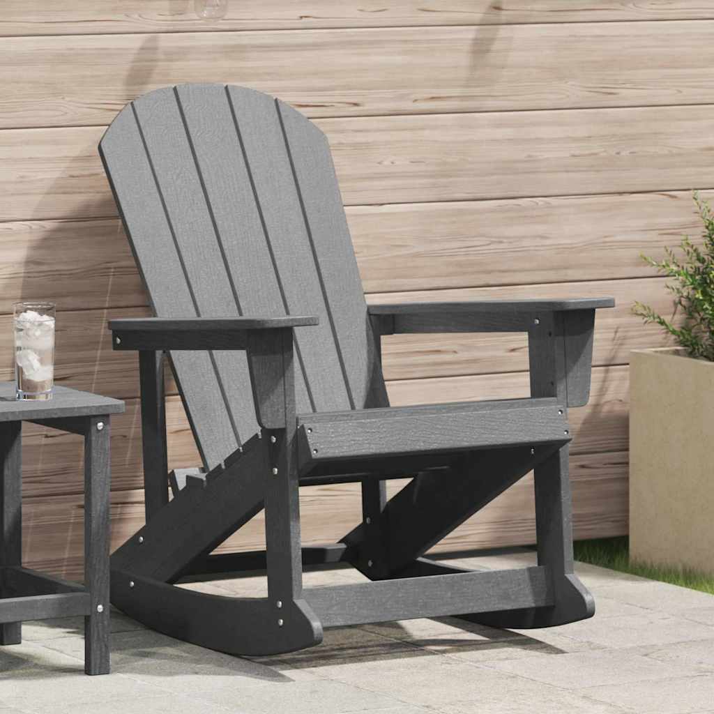 vidaXL Adirondack-Schaukelstuhl Weiß 92 x 73,5 x 92 cm HDPE