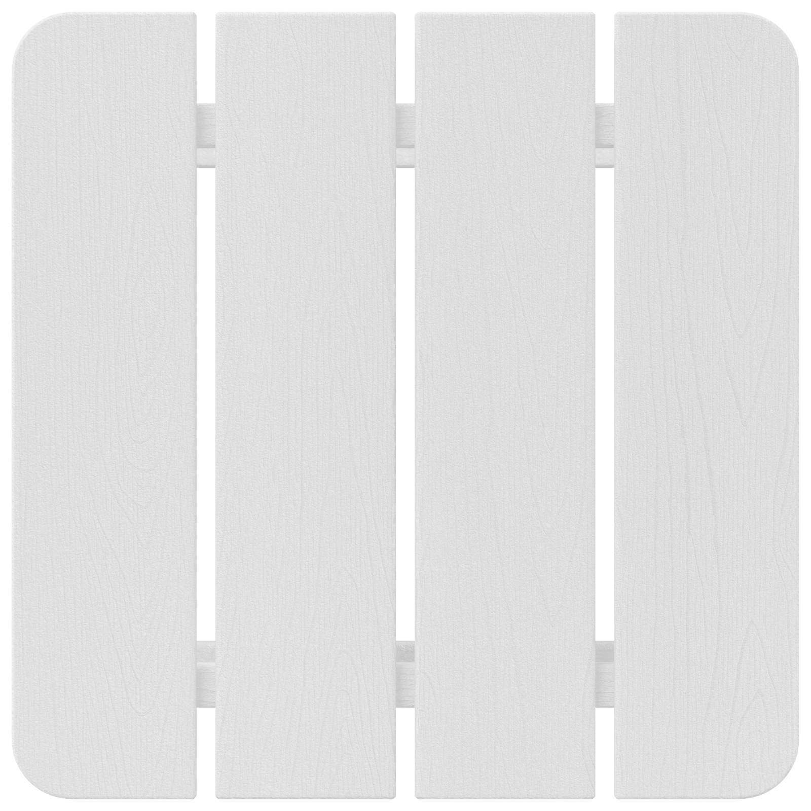 vidaXL Beistelltisch Weiß 38 x 38 x 46 cm Polyethylen