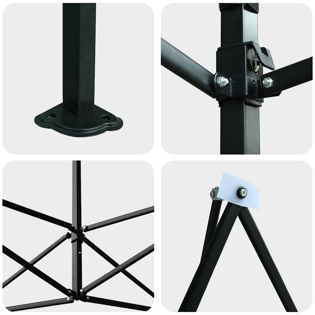 vidaXL Gewächshaus mit Pop-up-Rahmen Grün 200 x 200 x 300 cm Eisen