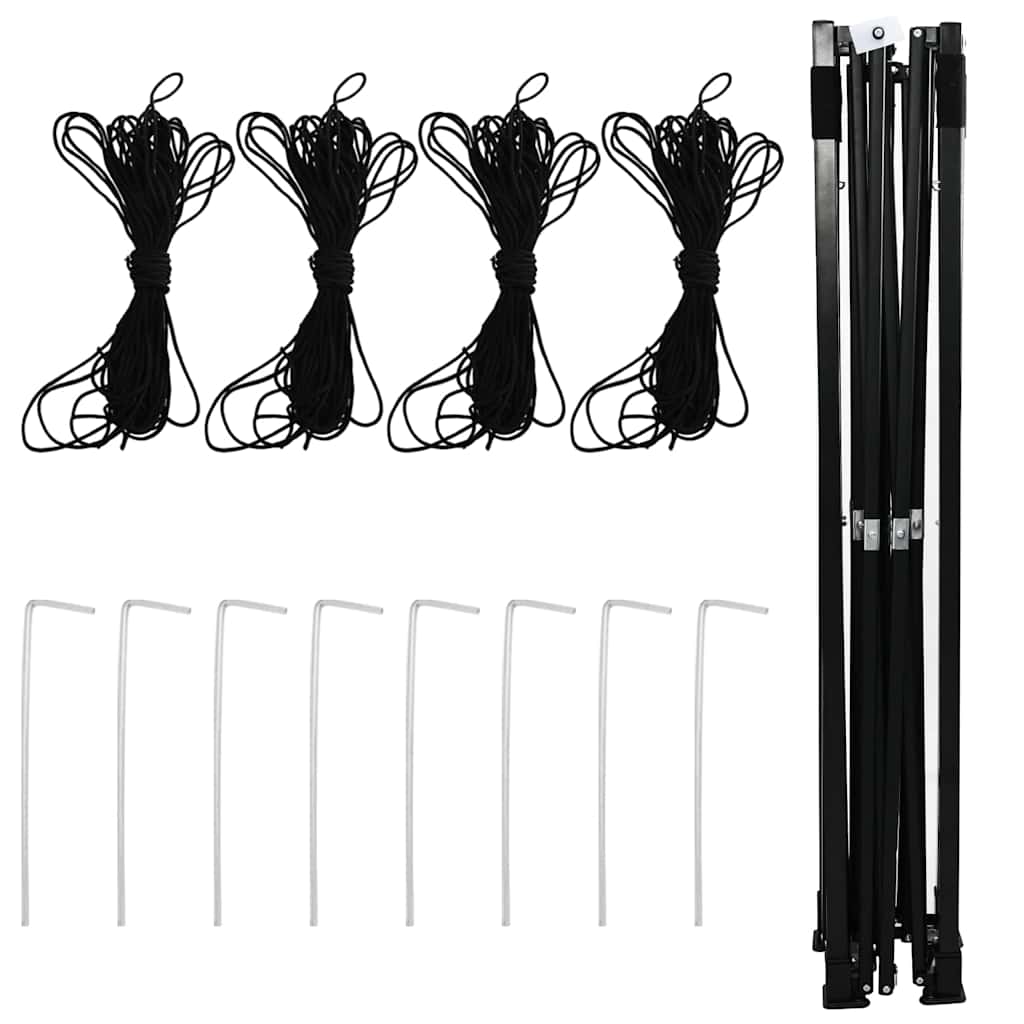 vidaXL Gewächshaus mit Pop-up-Rahmen Grün 200 x 200 x 300 cm Eisen