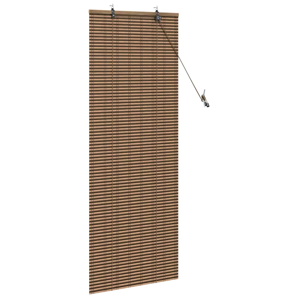 vidaXL Rollo mit Vorhängen Braun 60 x 160 cm Bambus