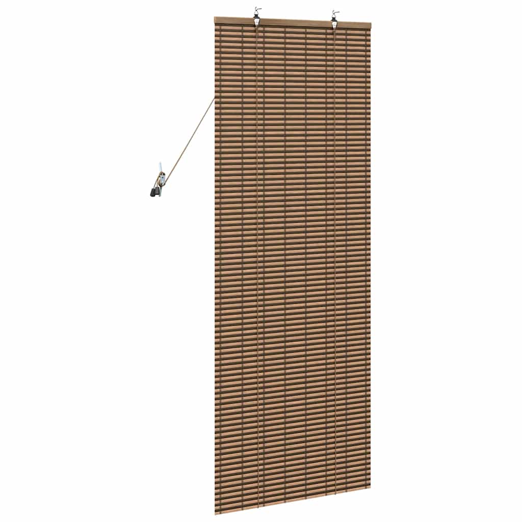 vidaXL Rollo mit Vorhängen Braun 60 x 160 cm Bambus