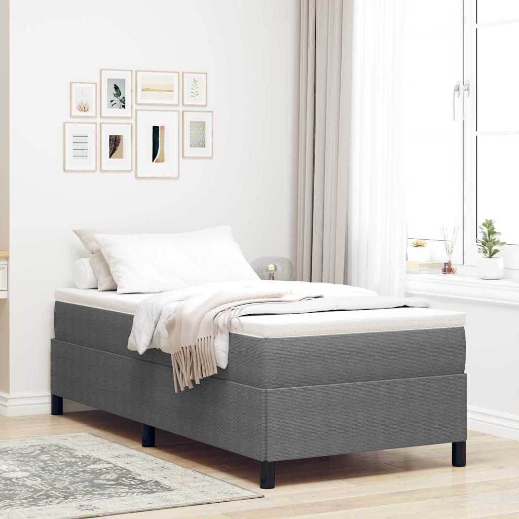vidaXL Boxspringbett Hellgrau 80 x 200 cm Samt