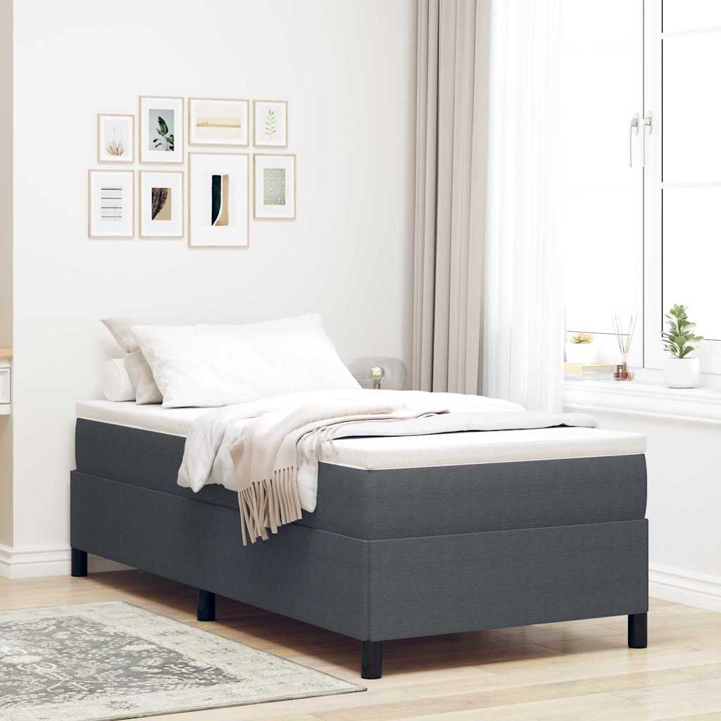 vidaXL Boxspringbett Hellgrau 80 x 200 cm Samt