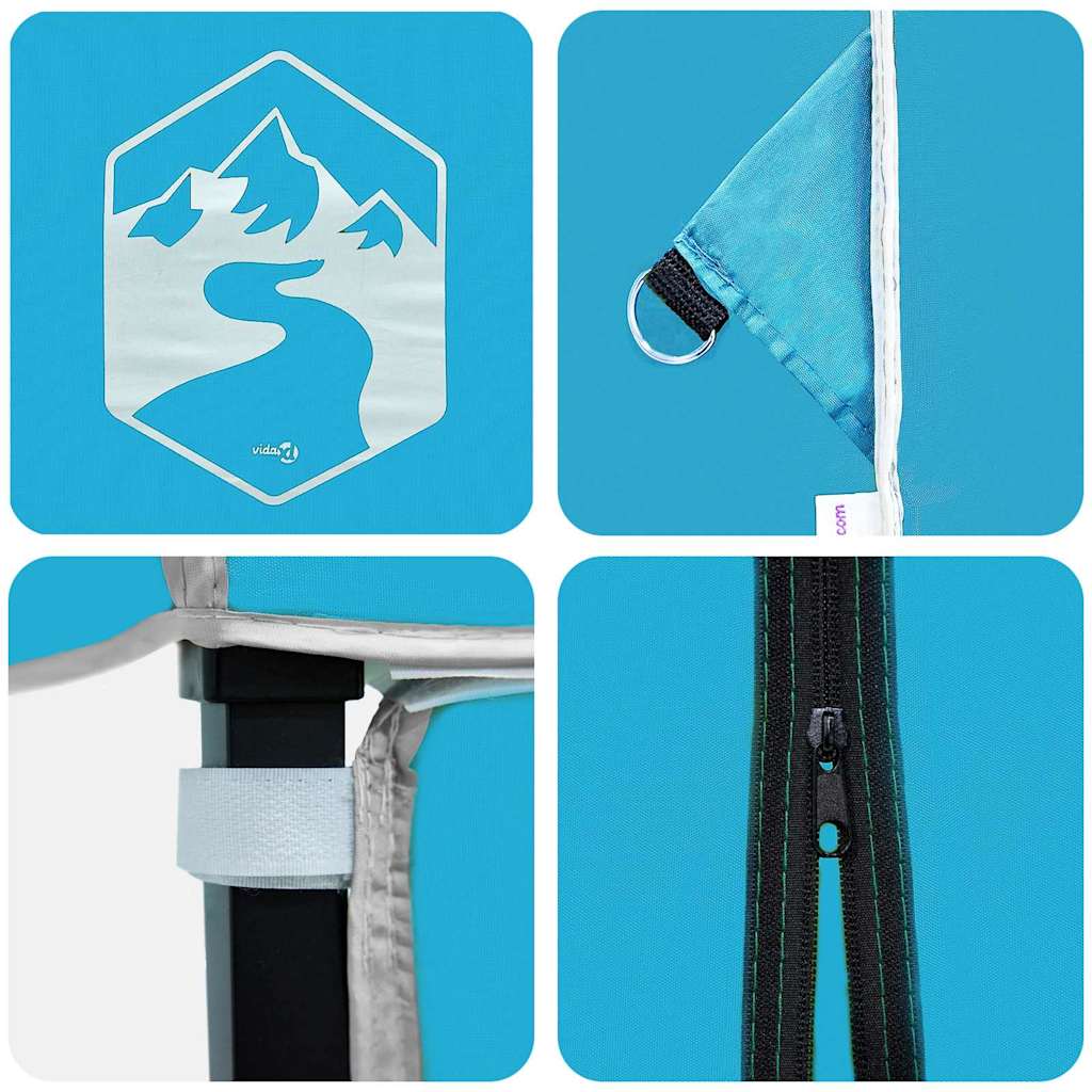 vidaXL Pavillon-Zelt Blau 194 x 194 x 251 cm Stoff