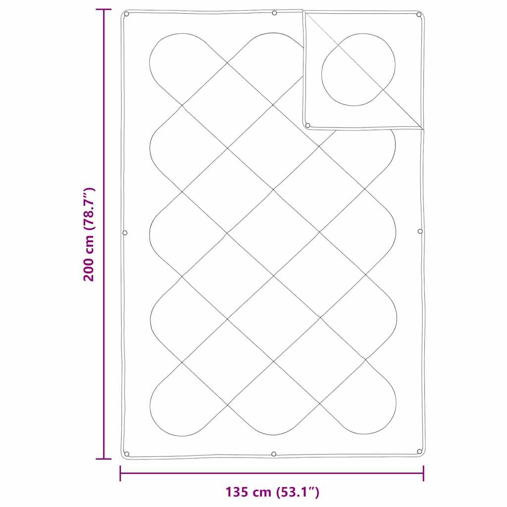 vidaXL 2-in-1 Bettdecke Weiß 135 x 200 cm Polyester