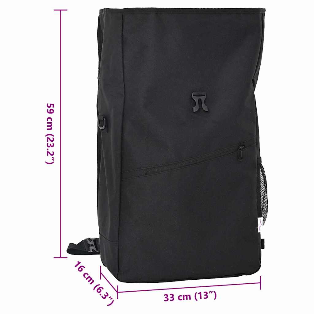 vidaXL Fahrradtasche Schwarz 33 x 16 x 60 cm Polyester