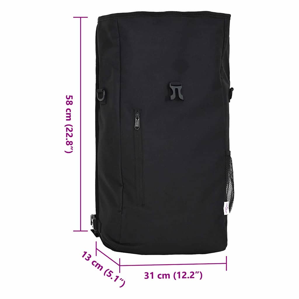 vidaXL Fahrradtasche Schwarz 31 x 13 x 58 cm Polyester