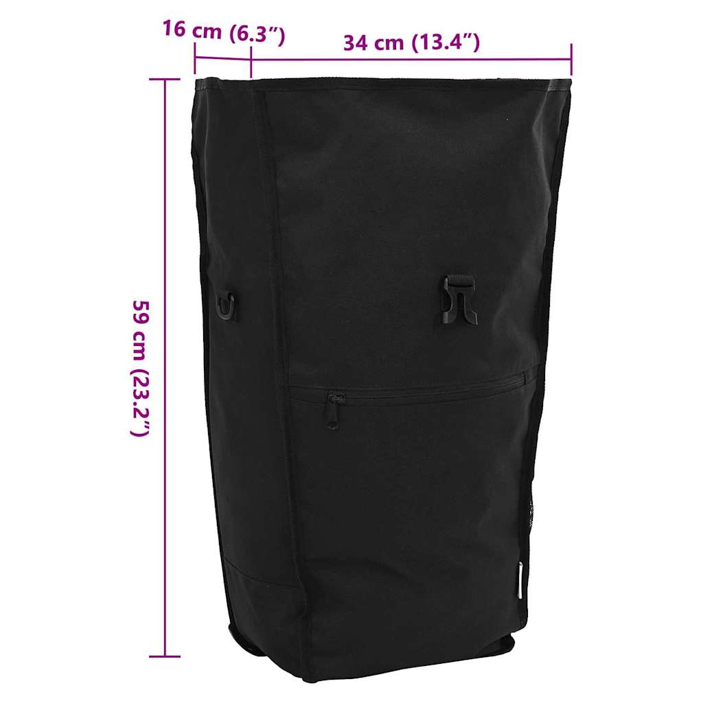 vidaXL Fahrradtasche Schwarz 34 x 16 x 59 cm Polyester