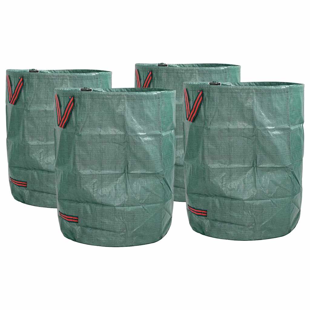 vidaXL Gartenmüllsäcke 4 pcs Grün 66 x 66 x 83,5 cm Polypropylen