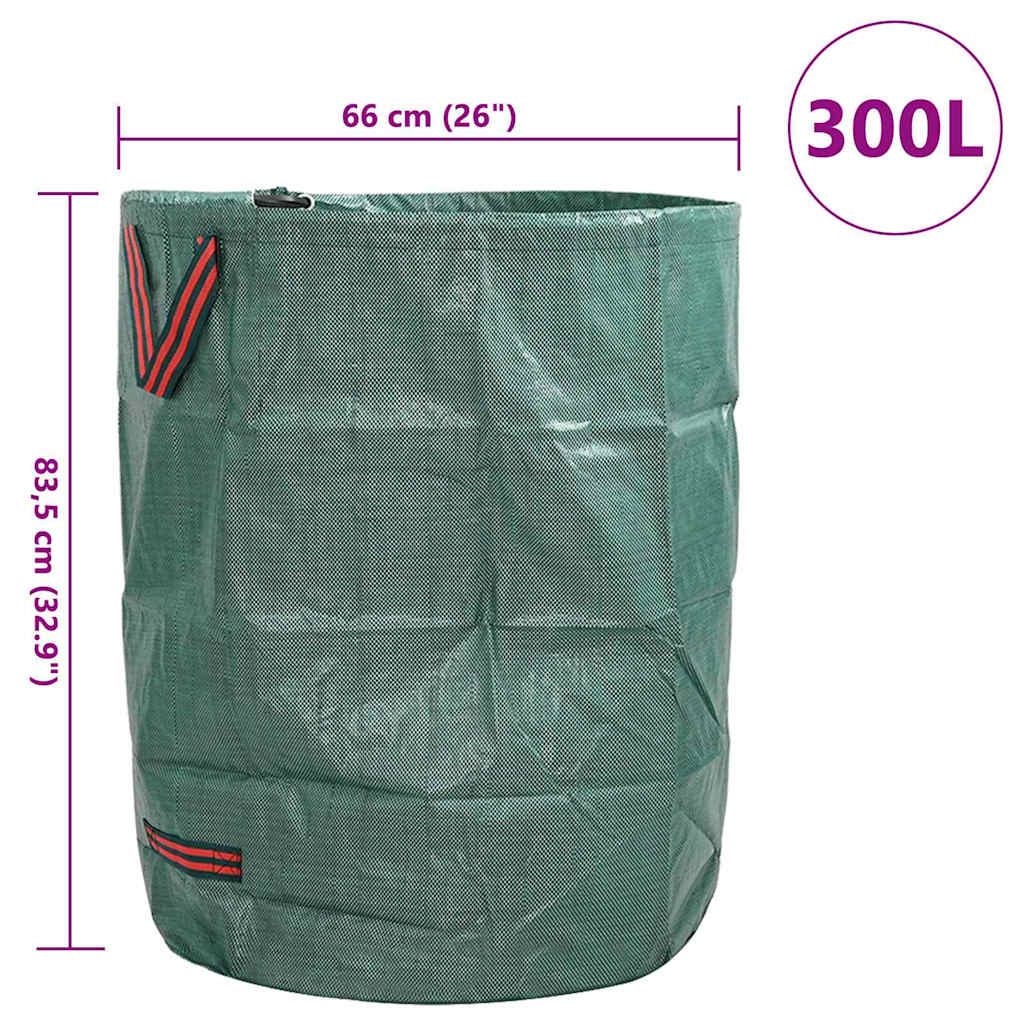 vidaXL Gartenmüllsäcke 4 pcs Grün 66 x 66 x 83,5 cm Polypropylen