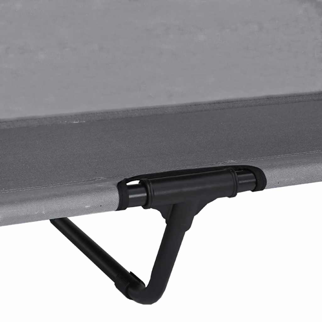 vidaXL Hochgelegtes Hundebett Hellgrau 127 x 81 x 108 cm