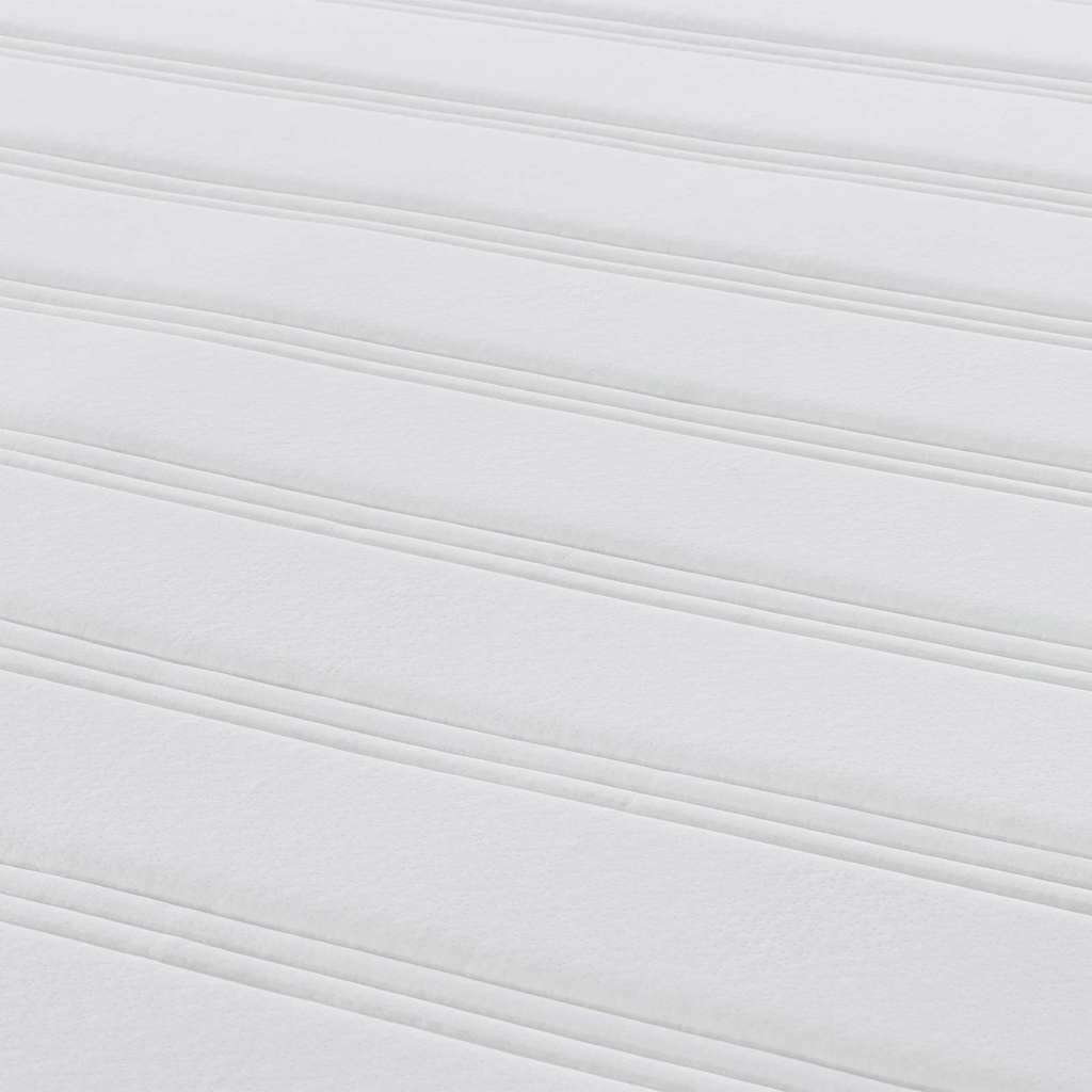 vidaXL Bettmatratze mit Matratze Hellgrau 80 x 200 cm Stoff