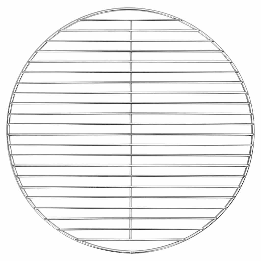 vidaXL Grillrost Rund Ø34,5 cm 304 Edelstahl