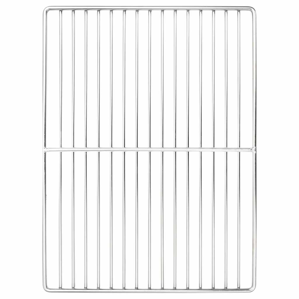 vidaXL Grillrost Silber 40 x 30 cm Edelstahl