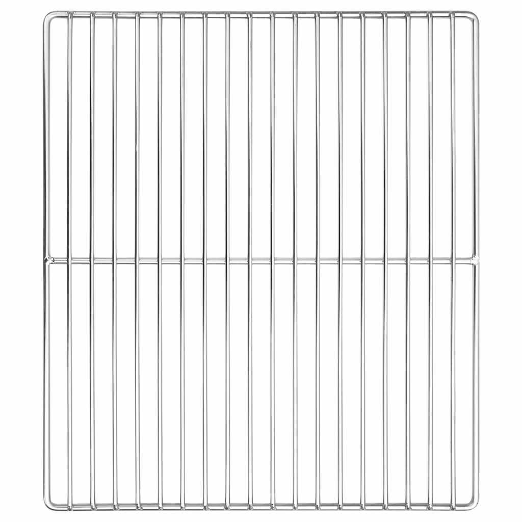 vidaXL Grillrost Silber 40 x 30 cm Edelstahl