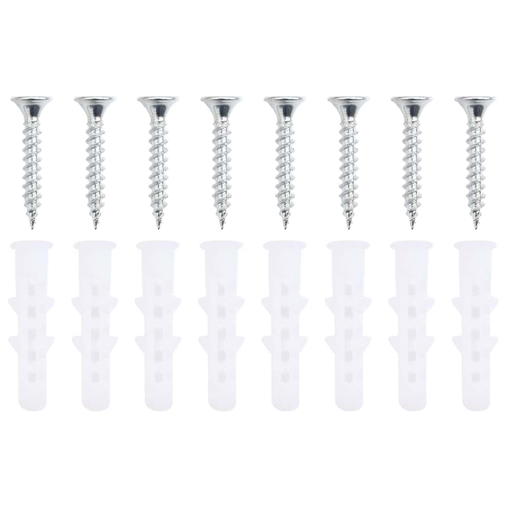 vidaXL Handtuchhalter Schwarz 61 x 23 x 17 cm Edelstahl