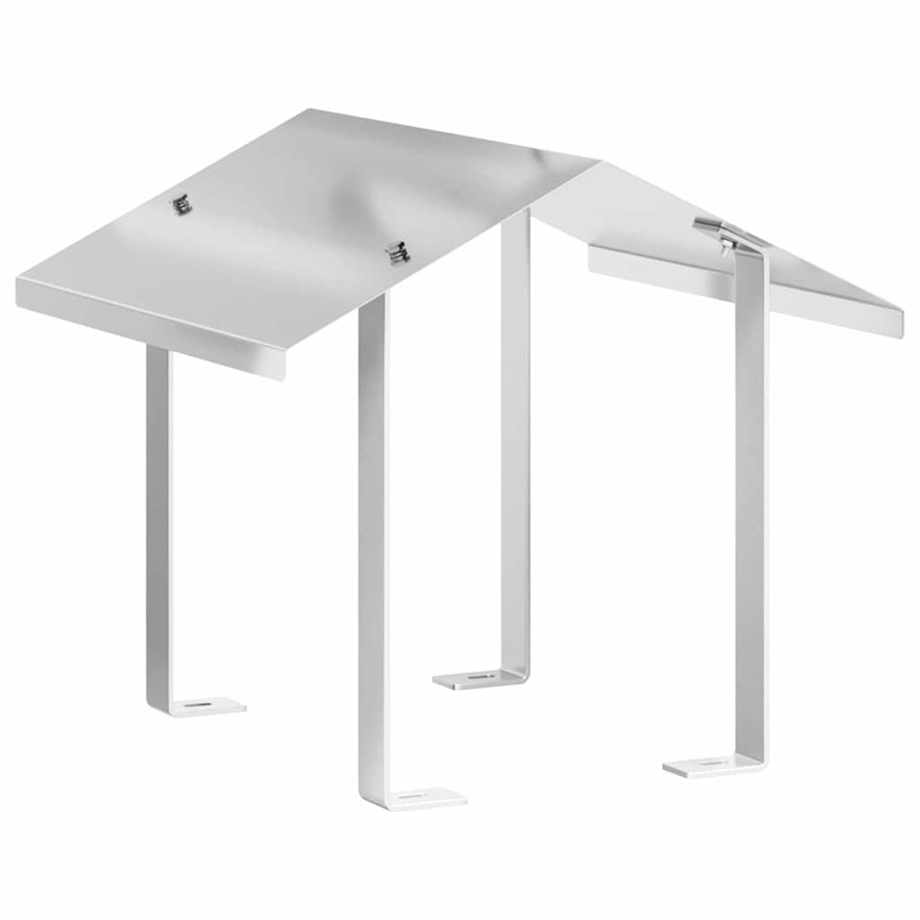 vidaXL Kaminhaube Silber 40 x 40 x 37,5 cm Edelstahl