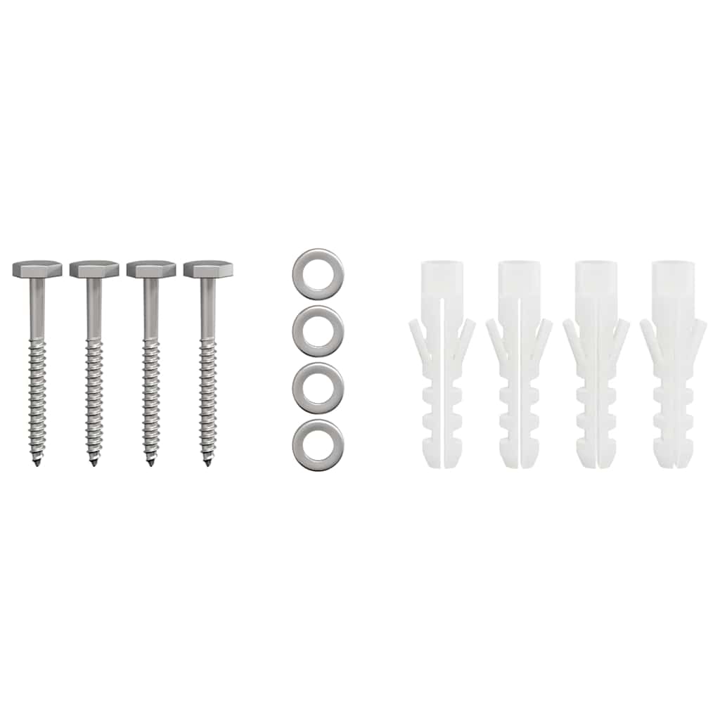 vidaXL Kaminhaube Silber 40 x 40 x 37,5 cm Edelstahl