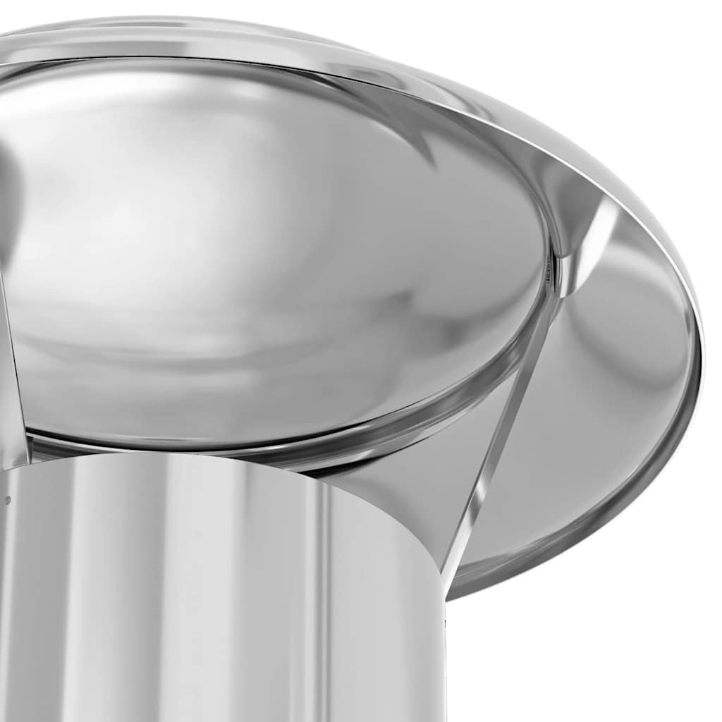 vidaXL Kaminverlängerung Silber 25 x 25 x 82 cm Edelstahl