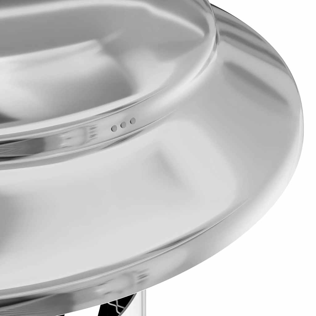 vidaXL Kaminverlängerung Silber 25 x 25 x 132 cm Edelstahl