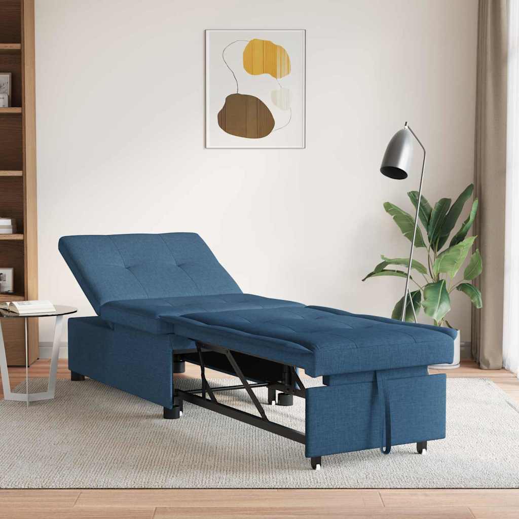 vidaXL Schlafsofa Hellgrau 194 x 50 x 82 cm Sperrholz