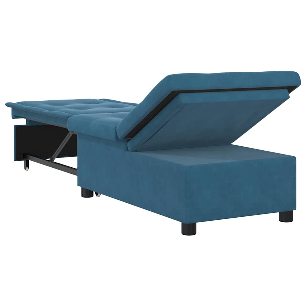 vidaXL Schlafsofa Blau 194 x 67 x 82 cm Samt