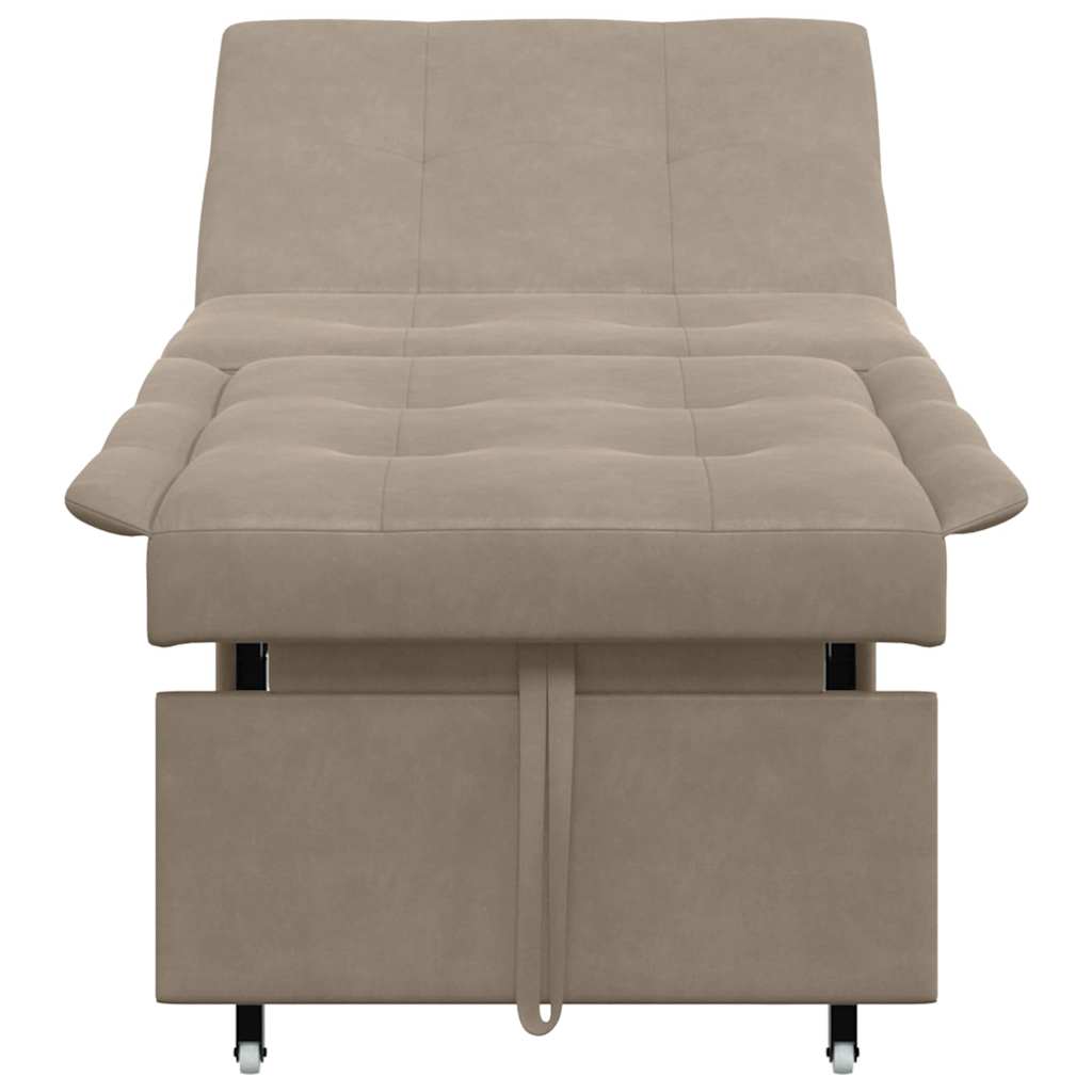 vidaXL Schlafsofa Taupe 194 x 67 x 82 cm Mikrofaser