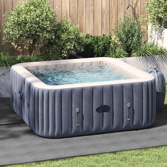 vidaXL Bodenfolie für Pools Hellgrau 274 x 274 cm Vliesstoff