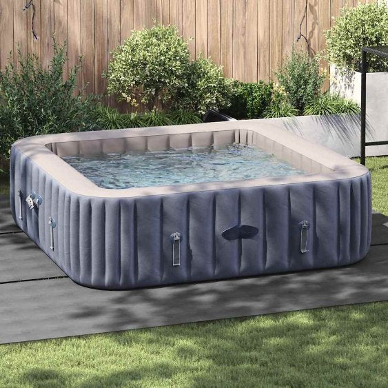 vidaXL Bodenfolie für Pools Hellgrau 274 x 274 cm Vliesstoff