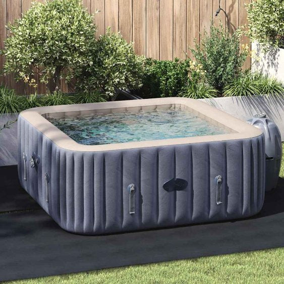 vidaXL Bodenfolie für Pools Hellgrau 274 x 274 cm Vliesstoff