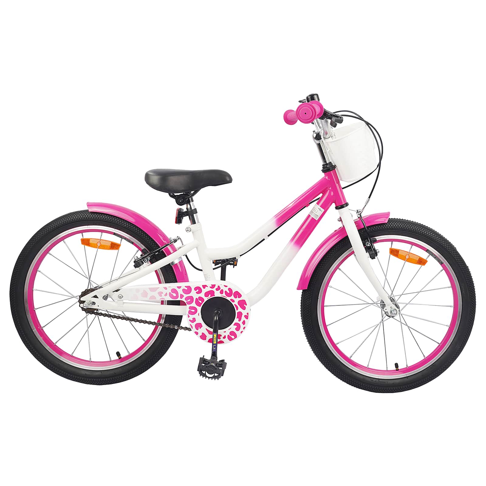 vidaXL Kinderfahrrad 20 Zoll für 6-11 Jahre alt Dunkelrosa