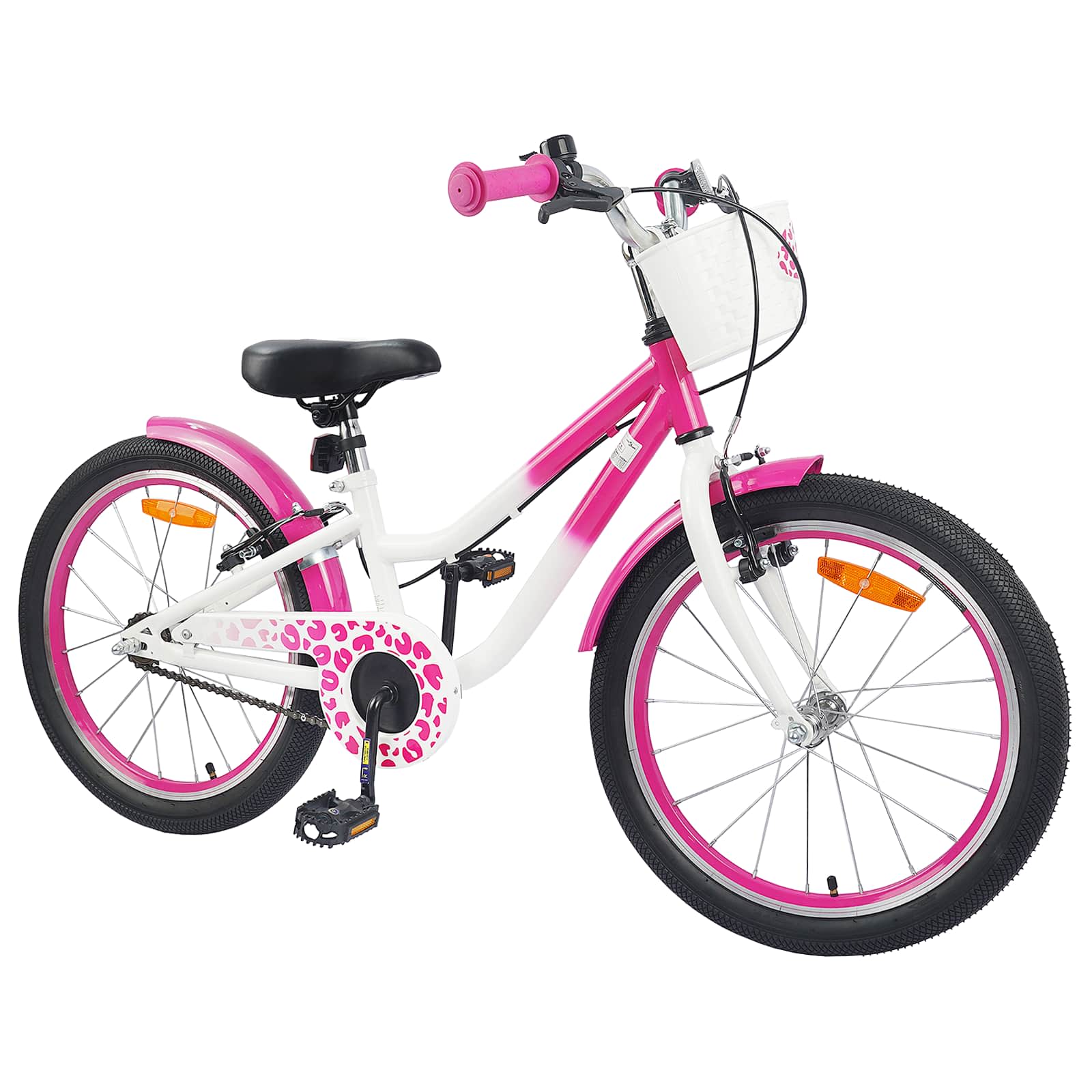 vidaXL Kinderfahrrad 20 Zoll für 6-11 Jahre alt Dunkelrosa
