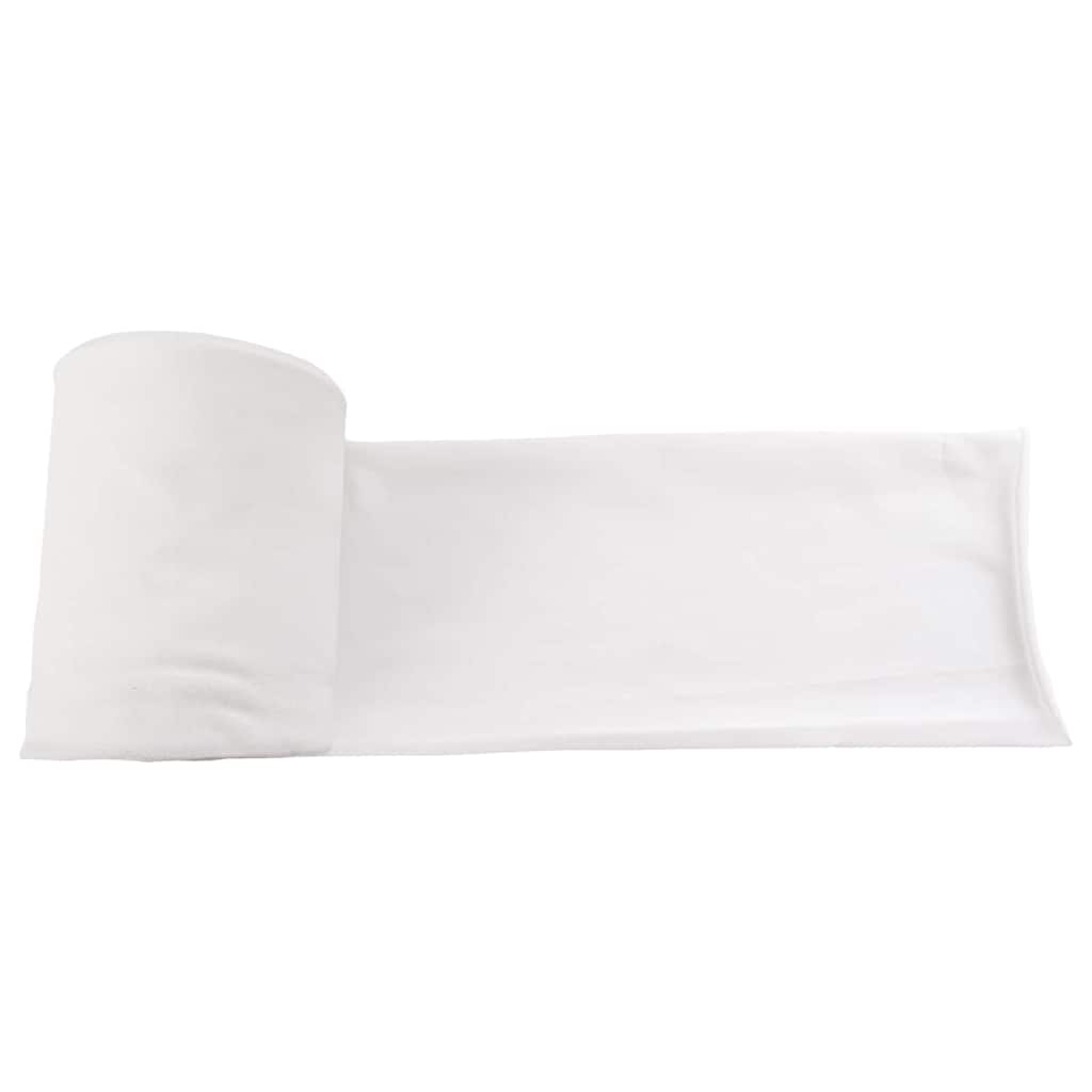 vidaXL Abflussrohr Weiß 16 x 1000 cm Stoff