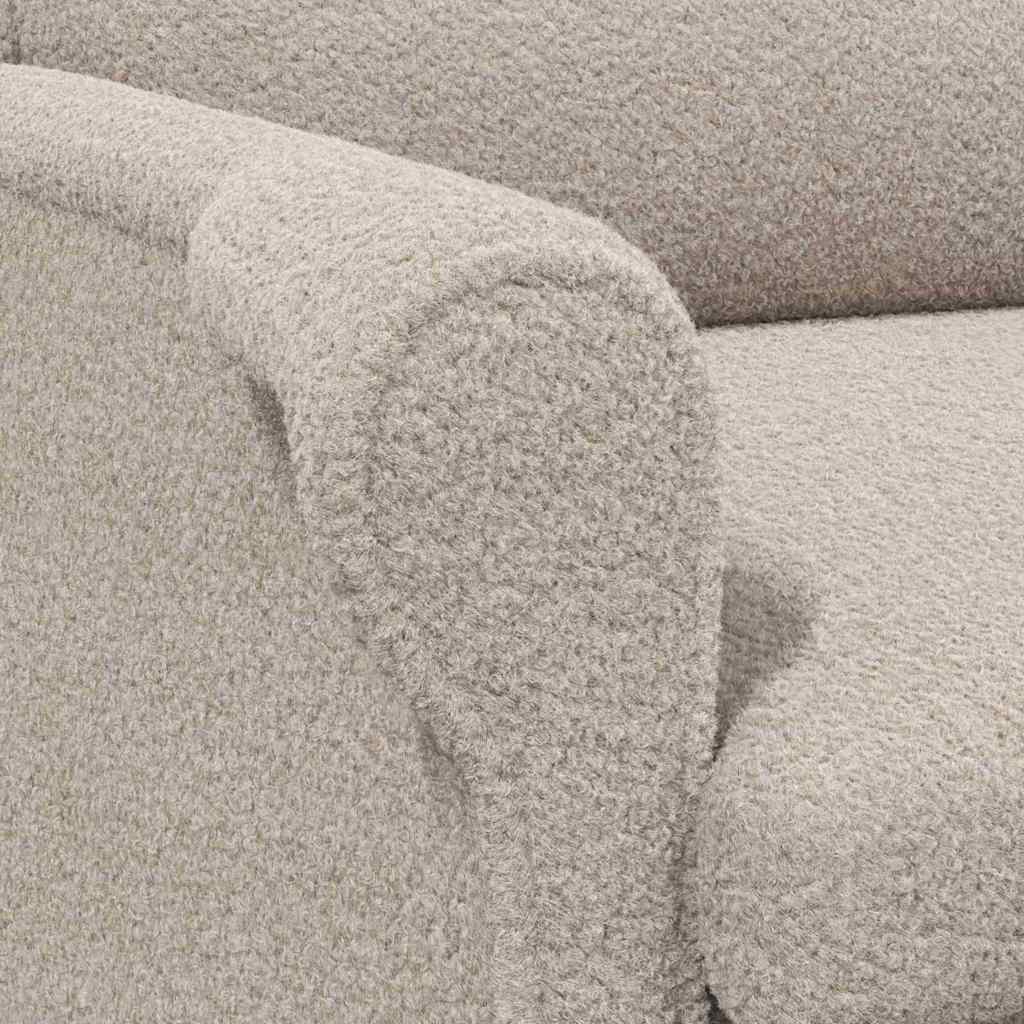 vidaXL Sessel Hellgrau 76 x 94 x 102 cm Sharpa Stoff