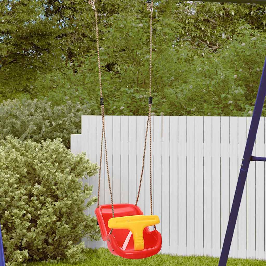 vidaXL Baby Schaukel Rot 36 x 43 x 42 cm Kunststoff