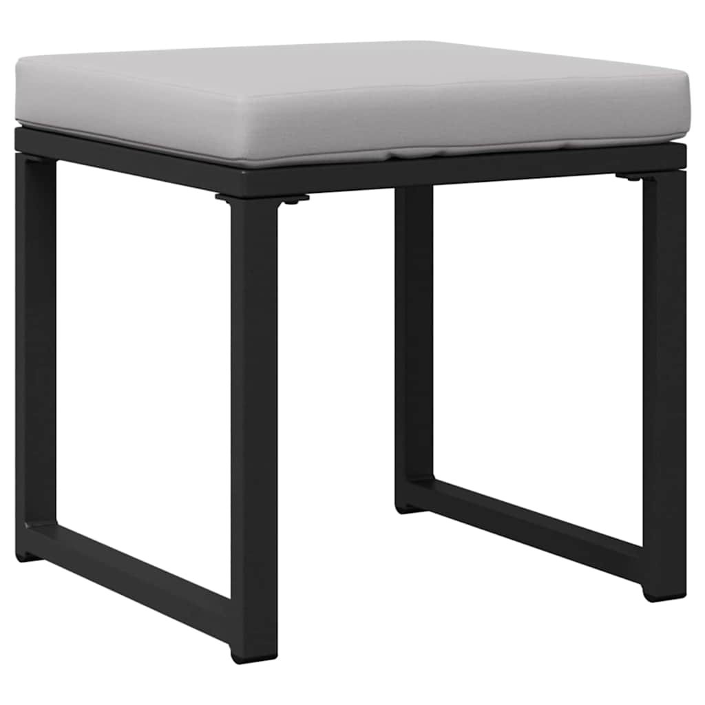 vidaXL gartenmöbel mit Kissen mit Kissen 4 pcs Hellgrau Polyester