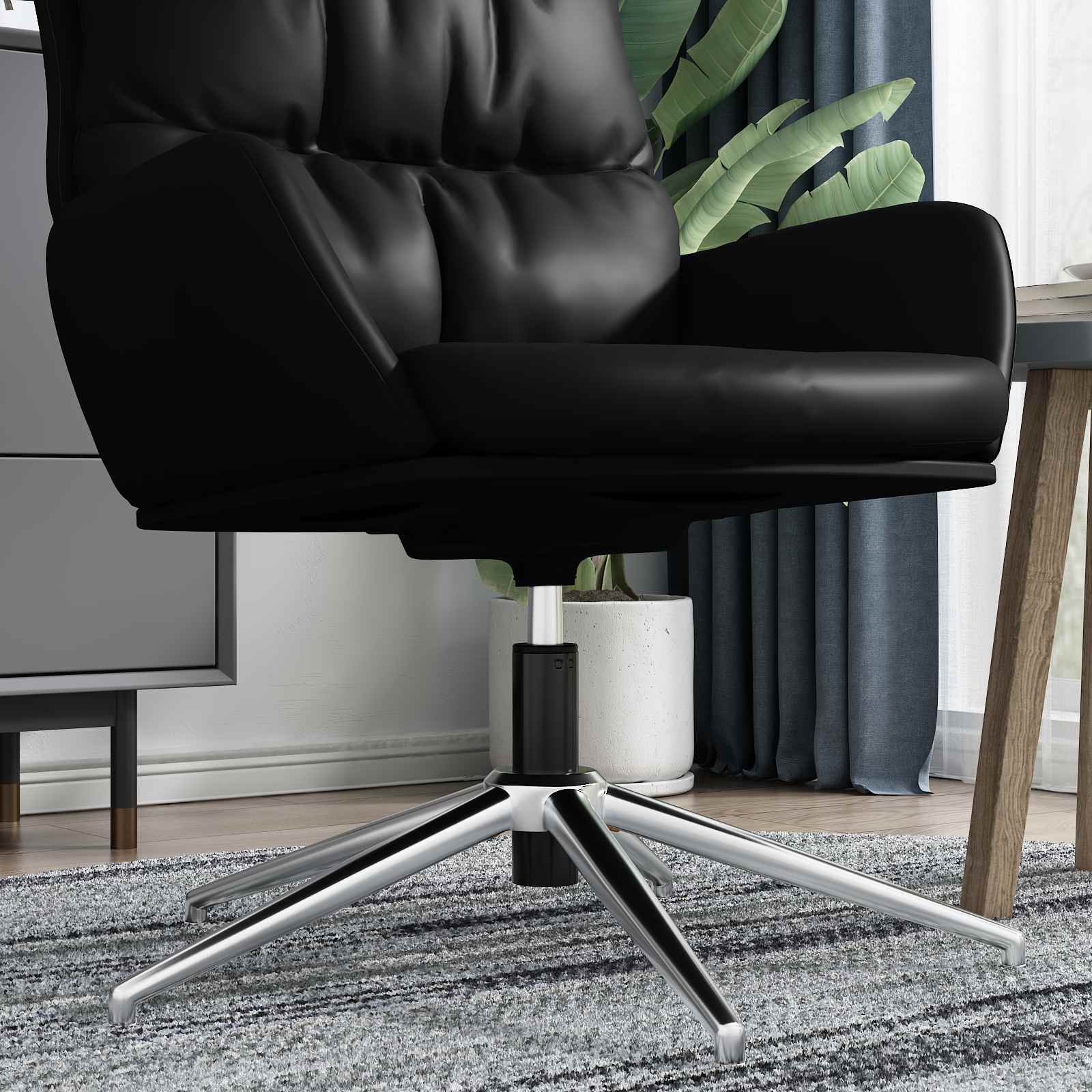 vidaXL Bürostuhl Gaszylinder Schwarz 239-309 mm Eisen